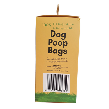 120 Bags - Strong, leak-proof dog waste bags with tie handles