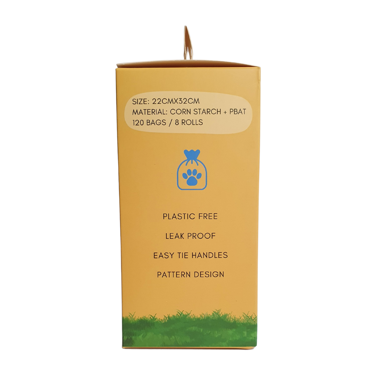 120 Bags - Strong, leak-proof dog waste bags with tie handles
